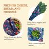 Bee's Wrap Beeswax Wraps for Food - 3 Pack of Assorted Beeswax Wraps - Small, Medium & Large Wrap - Made in USA Reusable Natural Food Wrap - Botanical Print view 4