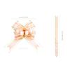 10 Pcs 6" Large, Wedding Pull Bow Organza Striped Ribbon String, Pull Bows, String Bows, Basket Pull Bows, Wedding Party Bridal Giftwrap Wrapping Bows -Pink view 3