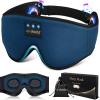 LC-dolida Sleeping Headphones Eye Mask, Sleep Mask with Bluetooth Headphones 3D Eye Mask Wireless Music Cotton Sleep Cover for Side Sleepers Nap Insomnia Air Travel Meditation Gifts for Unisex view 1
