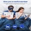LC-dolida Sleeping Headphones Eye Mask, Sleep Mask with Bluetooth Headphones 3D Eye Mask Wireless Music Cotton Sleep Cover for Side Sleepers Nap Insomnia Air Travel Meditation Gifts for Unisex view 2