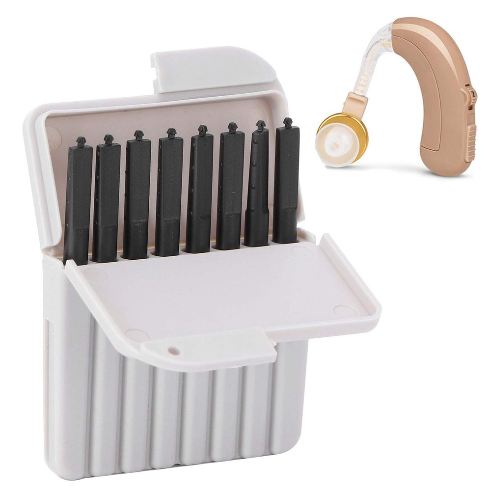Agatige 8PCS/Box 1.2mm Hearing Aid Wax Guards, Wax Filters for Phonak, Resound, Easy to Install, Lightweight