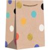 Jillson Roberts Tiny Birthday Gift Bags, Party Dot with Glitter Accents (60 Pcs) view 1