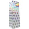 Jillson Roberts Wine Bottle Gift Bags, Party Favor Totes, True Love with Holographic Accents, 60 Pieces view 1