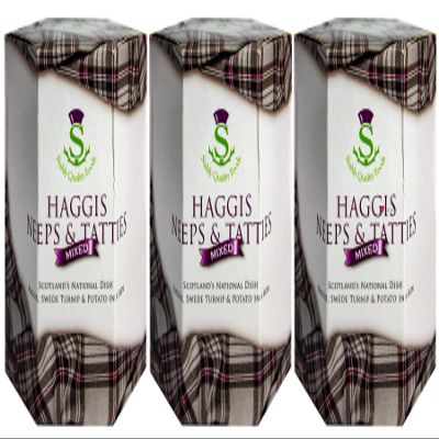 3 Pack Scottish Haggis in a Can with Neeps & Tatties - Canned Haggis Food Scottish Gifts Scotland's National Dish