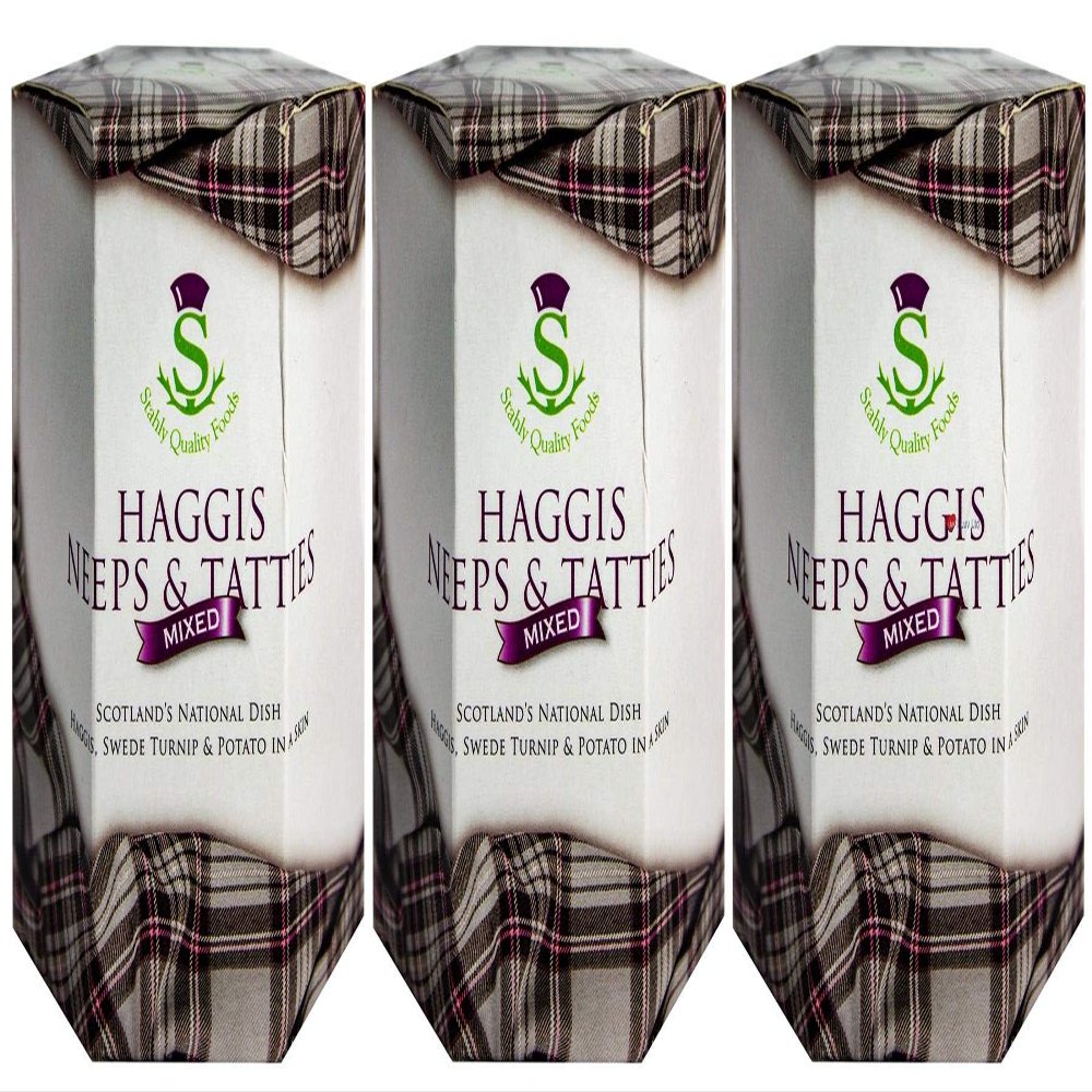 3 Pack Scottish Haggis in a Can with Neeps & Tatties - Canned Haggis Food Scottish Gifts Scotland's National Dish