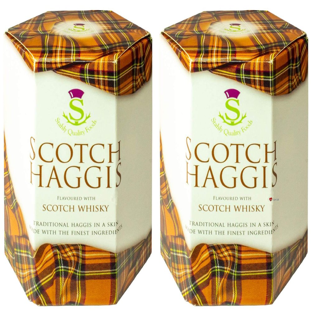 2 Pack Haggis Scotch Whisky Flavoured - Canned Haggis Food Scottish Gifts Scotland Made