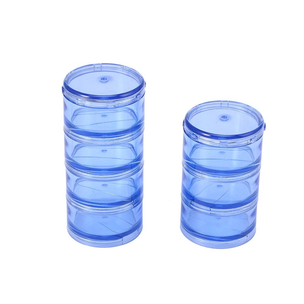 1 Set Holder Organizer Weekly Screw Organizer Bottle Medicine Weekly Pillbox Protein Container Travel