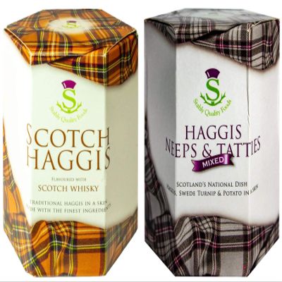2 Pack Scottish Haggis and Neeps & Tatties Haggis Mix in a Can - Canned Haggis Food Scottish Gifts Scotland's National Dish