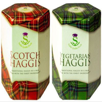 2 Pack Scottish Haggis and Vegetarian Haggis in a Can - Canned Haggis Food Scottish Gifts Scotland's National Dish