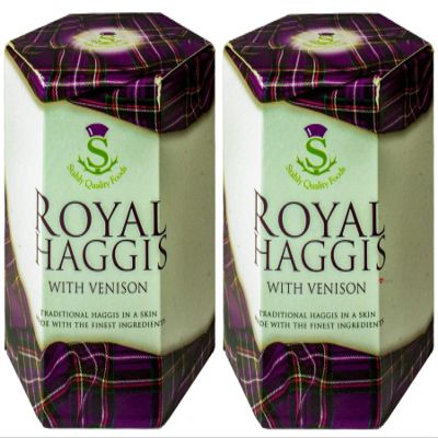 2 Pack Scottish Royal Haggis in a Can with Venison - Canned Haggis Food Scottish Gifts Scotland's National Dish