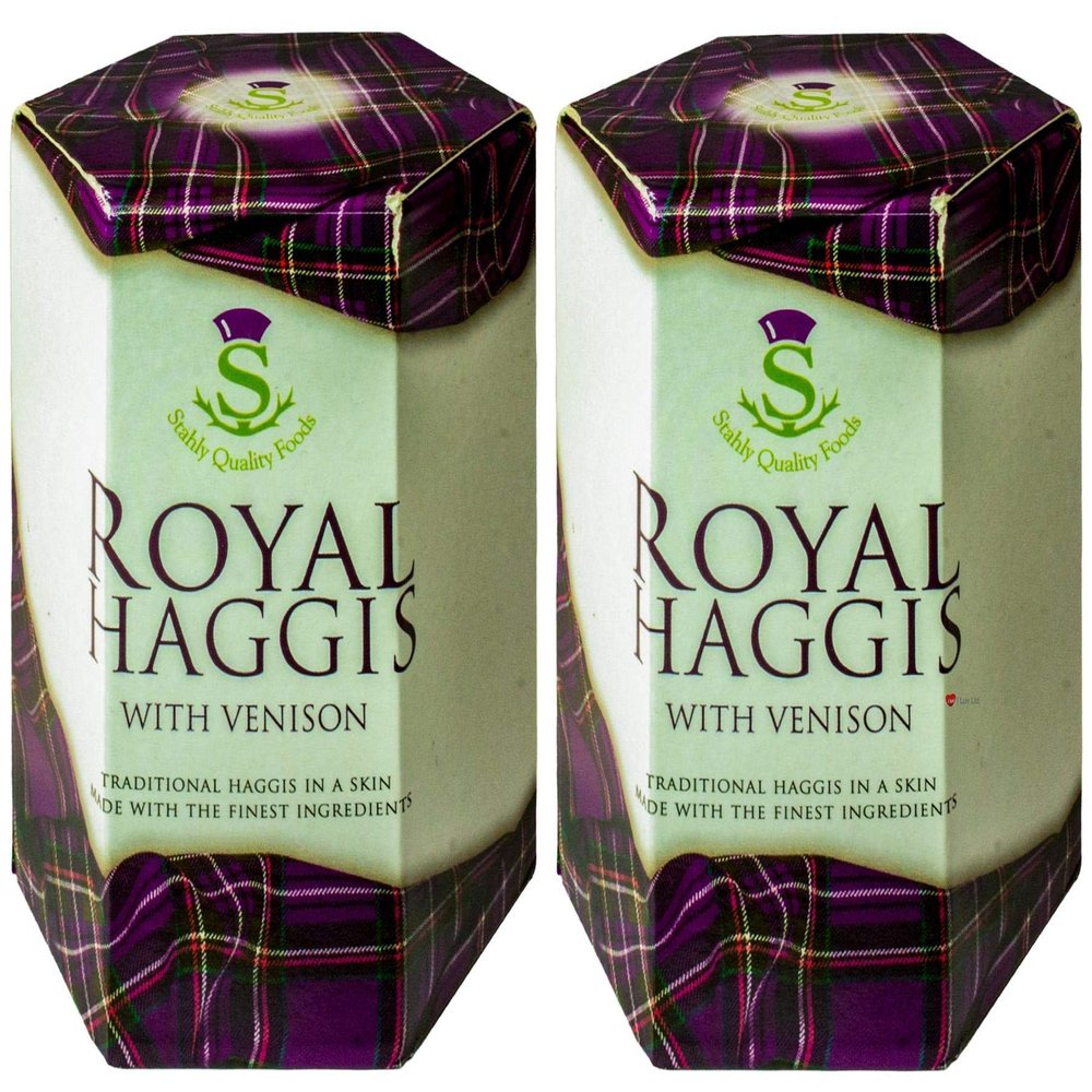 2 Pack Scottish Royal Haggis in a Can with Venison - Canned Haggis Food Scottish Gifts Scotland's National Dish