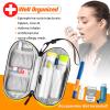 SITHON EpiPen Medical Carrying Case Insulated, Travel Medication Organizer Bag Emergency Medical Pouch Holds 2 EpiPens, Asthma Inhaler, Anti-Histamine, Auvi-Q, Allergy Medicine Essentials, Yellow view 2