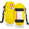 SITHON EpiPen Medical Carrying Case Insulated, Travel Medication Organizer Bag Emergency Medical Pouch Holds 2 EpiPens, Asthma Inhaler, Anti-Histamine, Auvi-Q, Allergy Medicine Essentials, Yellow view 4