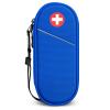 SITHON EpiPen Medical Carrying Case Insulated, Travel Medication Organizer Bag Emergency Medical Pouch Holds 2 EpiPens, Asthma Inhaler, Anti-Histamine, Auvi-Q, Allergy Medicine Essentials, Blue view 1