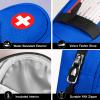 SITHON EpiPen Medical Carrying Case Insulated, Travel Medication Organizer Bag Emergency Medical Pouch Holds 2 EpiPens, Asthma Inhaler, Anti-Histamine, Auvi-Q, Allergy Medicine Essentials, Blue view 3