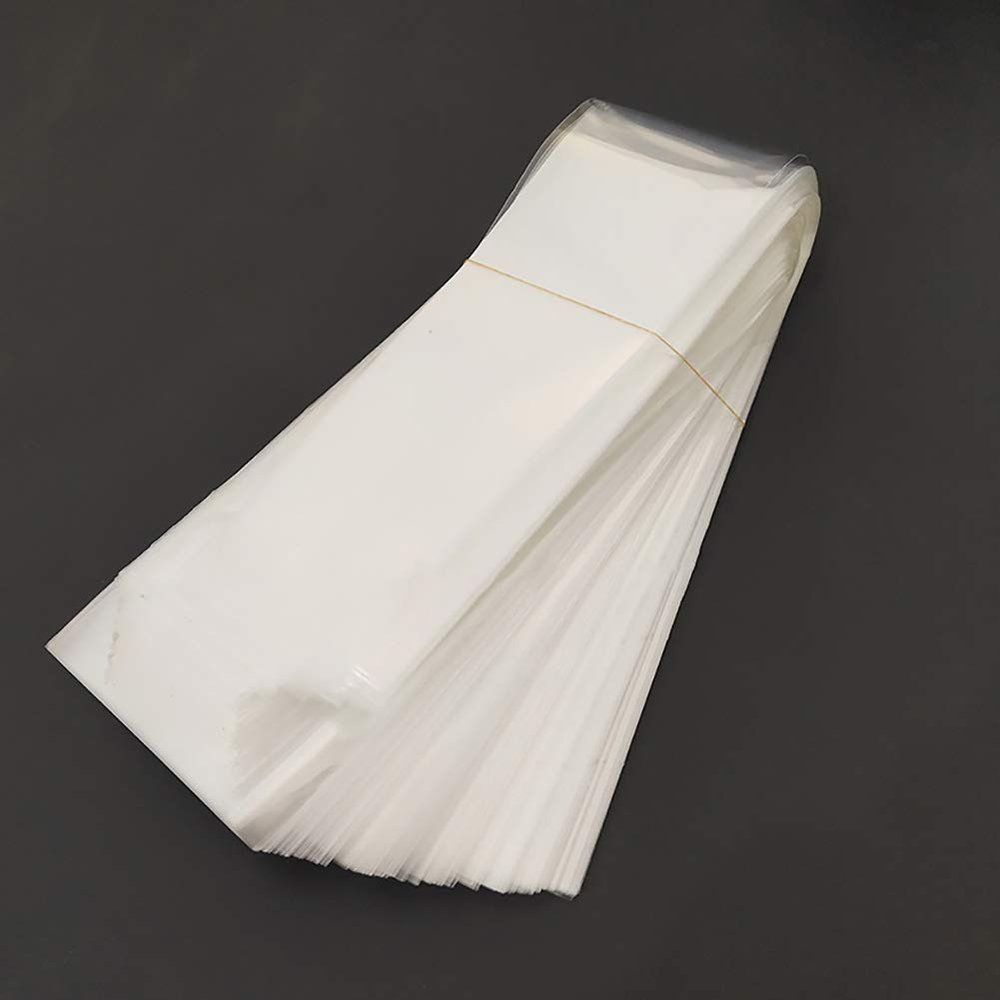ccHuDE 100 Pcs Clear Plastic Flower Bouquet Bag Sleeve Transparent Cellophane Bags Rose Packaging Bags for Valentine's Day