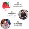 2 Pcs Creative Cloud Shape Straw Plugs - Funny Straw Caps (Red White) Party Decor view 3