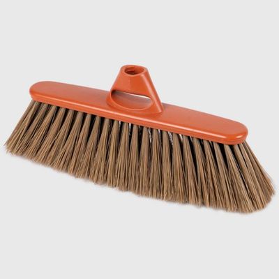 La Briantina Amicagreen Low Indoor Broom for All Home Floors with Microfeathered Bristles Dust Capture, Recycled Materials