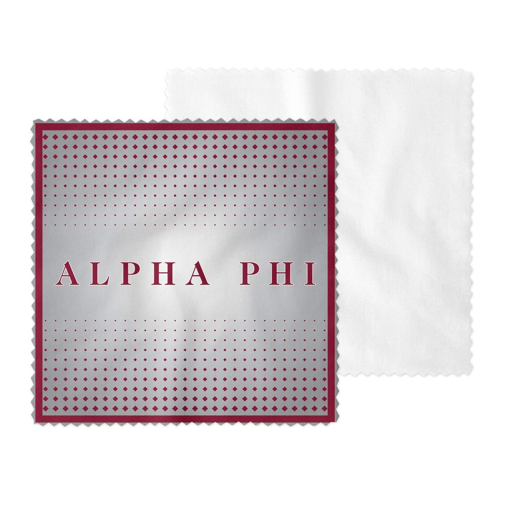 Alpha Phi Eyeglass Cleaner & Microfiber Cleaning Cloth (Alpha Phi - 4)