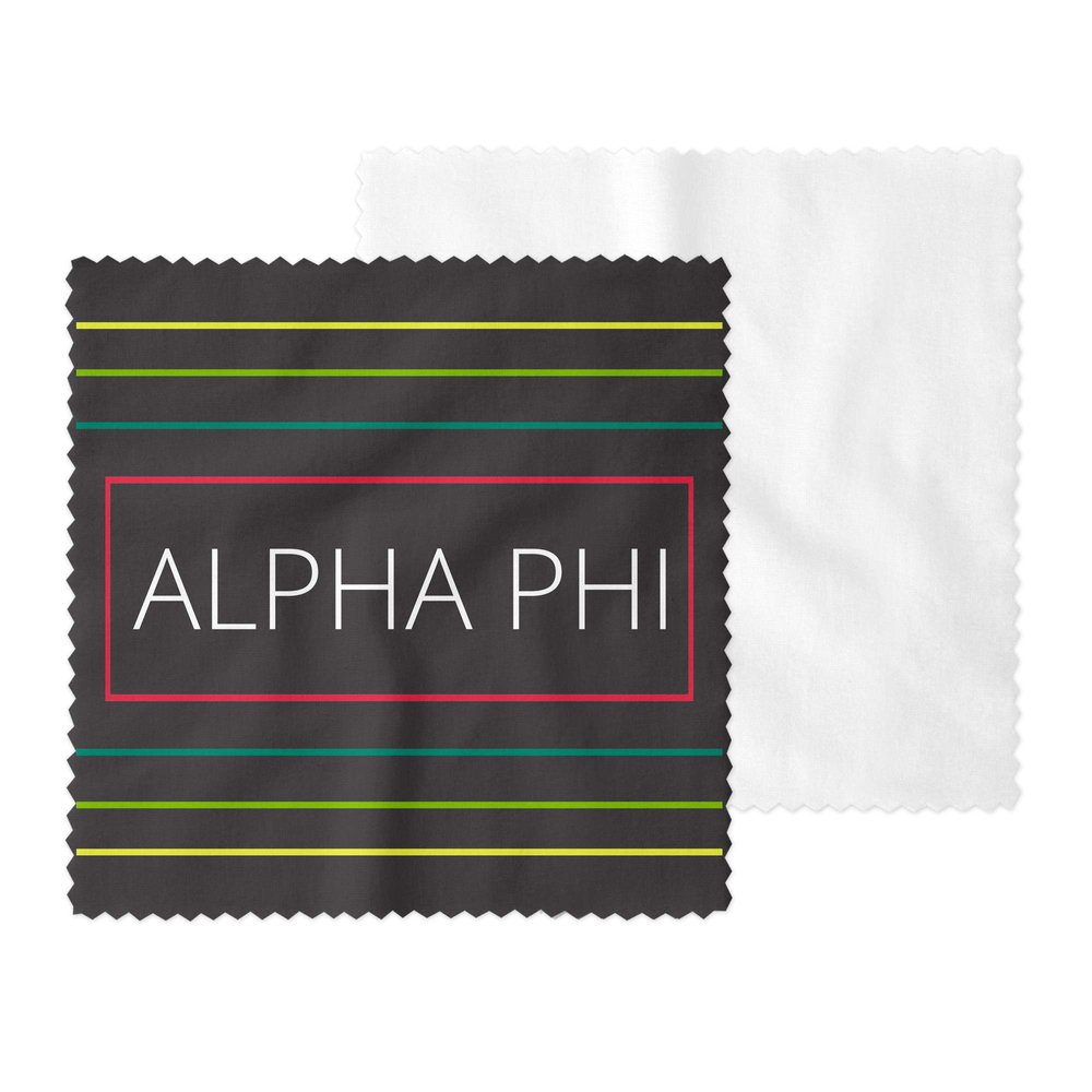 Alpha Phi Eyeglass Cleaner & Microfiber Cleaning Cloth (Alpha Phi - 3)