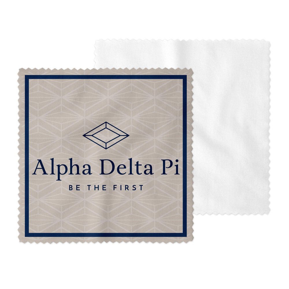 Alpha Delta Pi Eyeglass Cleaner & Microfiber Cleaning Cloth (Alpha Delta Pi - 4)