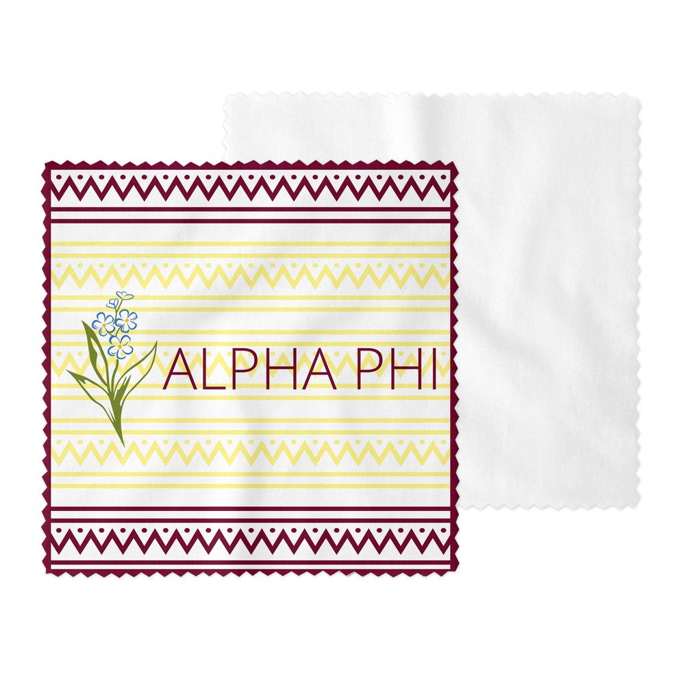 Alpha Phi Eyeglass Cleaner & Microfiber Cleaning Cloth (Alpha Phi - 5)