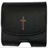 Premium 3D Metal Cross Pouch case with Belt Clip for Dexcom G6 Mobile CGM Receiver (Mobile Continuous Glucose Monitoring) (Horizontal/1/black/cross3#Cooper) view 1