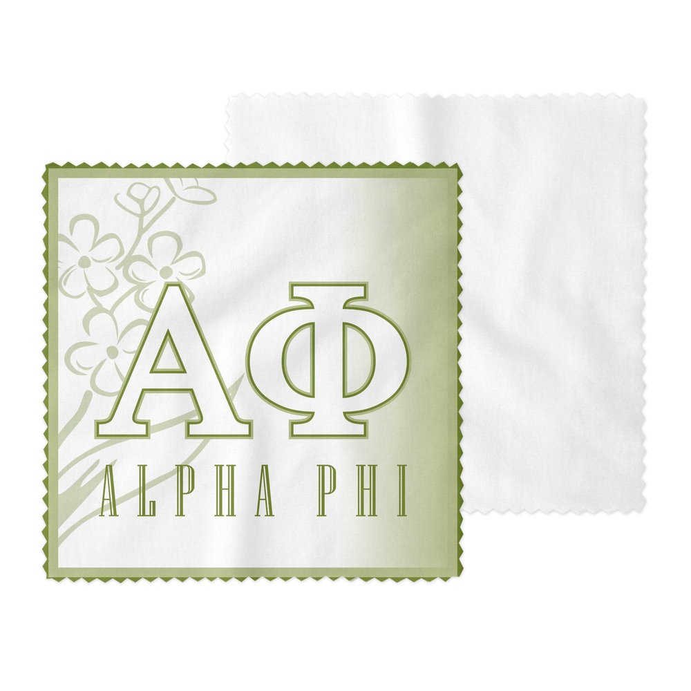 Alpha Phi Eyeglass Cleaner & Microfiber Cleaning Cloth (Alpha Phi - 1)