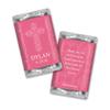 100ct Confirmation Favors Personalized Wrappers for Miniatures (100 Pack) Honeysuckle Pink view 1