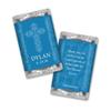 100ct Confirmation Favors Personalized Wrappers for Miniatures (100 Pack) Blue view 1