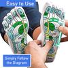 ATYUWZP Acupressure Reflexology Socks for Women & Men Foot Massage Five Toe Separate Socks Cotton Reflexology Acupressure Charts & Rod Included; Relief Body Stress & Aches, Trigger Health & Wellness view 2