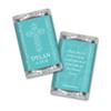 100ct Confirmation Favors Personalized Wrappers for Miniatures (100 Pack) Pool Blue view 1