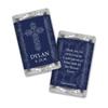 100ct Confirmation Favors Personalized Wrappers for Miniatures (100 Pack) Navy Blue view 1