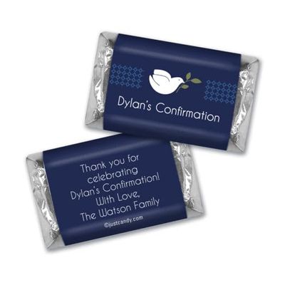 100ct Confirmation Favors Personalized Wrappers for Miniatures (100 Pack) Dove