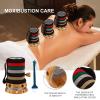 1 Set Scraping jar Wooden Moxibustion Pot Moxa Massage Tool Chinese Moxa Supplies Moxibustion Bundle Manual Massage Tools Bamboo Tube Control Household view 3