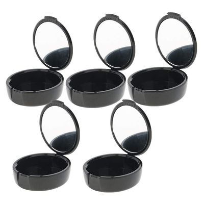 5 pcs Leak-Proof Denture Travel Case with Mirror, Mouthguard Dentures Storage Box