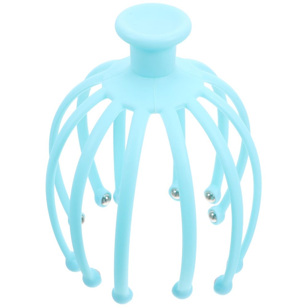 DOITOOL Scalp Massager with 12 Steel Ball Claws Handheld Head Massage Tool for Acupoint Stimulation and Brain Relaxation Portable 5.12X5.12X6.3 Inch