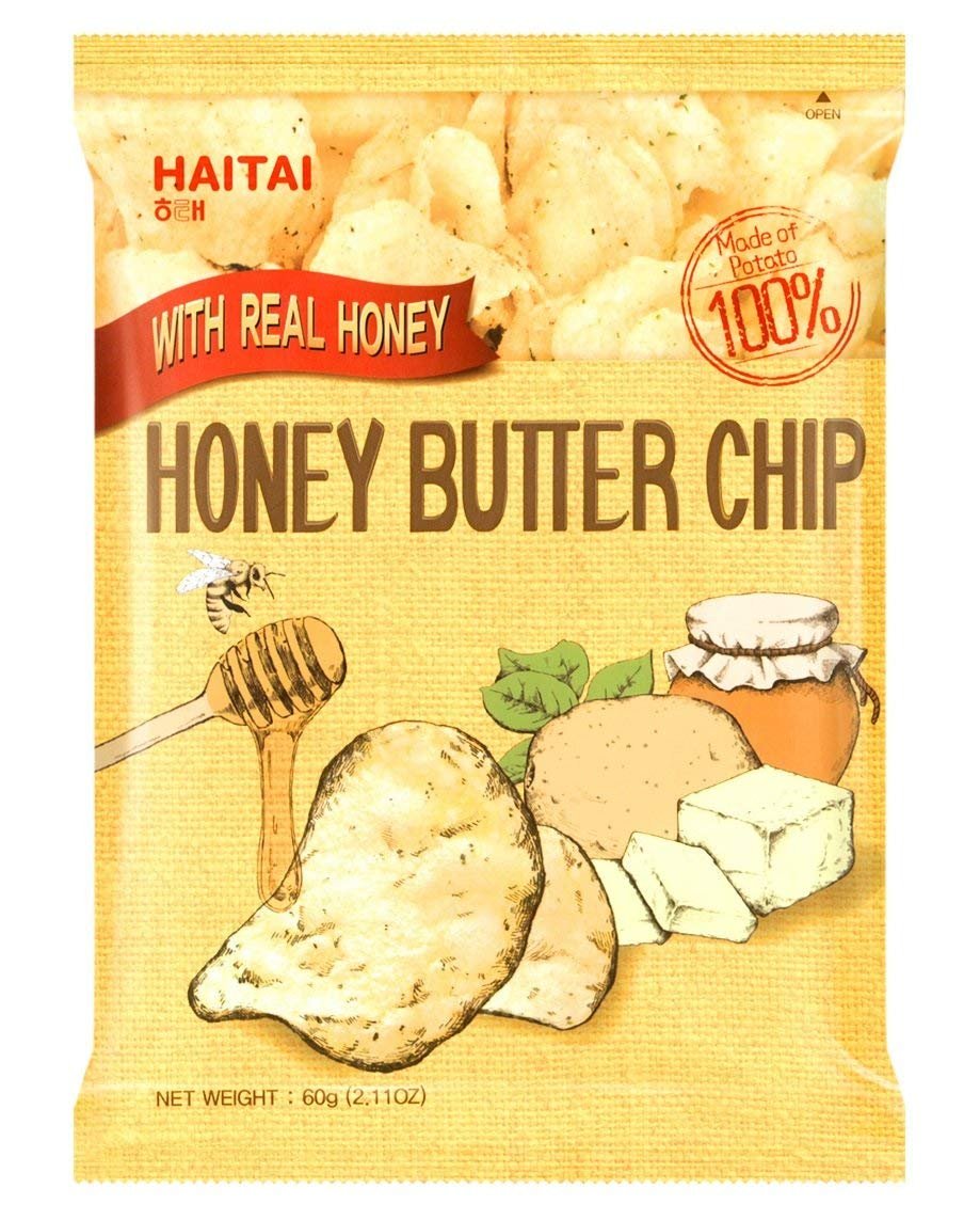 1 Pc Honey Butter Chip New Korea Potato Snack (60g X 1) - PACK OF 3