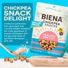 BIENA Chickpea Snacks - Crunchy Roasted Chickpeas - High Fiber Vegan Protein Snacks for Adults and Kids - Individual Pack - Himalayan Pink Salt view 2