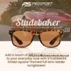 proSPORT Reading Sunglass No Line Full Lens Sun Readers +2.25 Men Women Tortoise Frame Brown Lens view 2