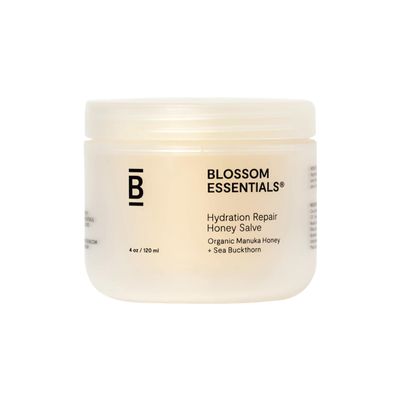 Blossom Essentials Honey Salve - Organic Manuka Honey Hydration Repair - Eczema Relief for Dry, Itchy, Sensitive Skin - Soothing Moisturizer & Balm for Kids, Adults - Made in USA - 4oz