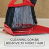 O-Cedar Pet Pro Broom with Step-On Dustpan | Remove 99% with One Sweep | Removes 3 Times More Pet Hair | Quiet Cleaning Tool for Cat and Dog Owners view 2