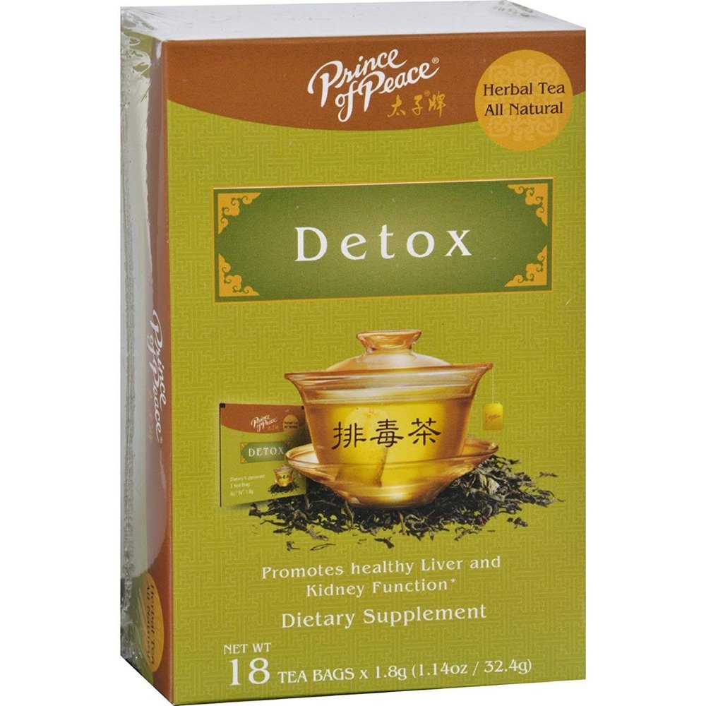 Prince of Peace Detox Tea, 4 Pack - 18 Tea Bags Each Herbal Detox Tea Prince of Peace Traditional Medicinal Tea Herbal Tea Bags Detox Herbal Tea Supplement (4 Pack)