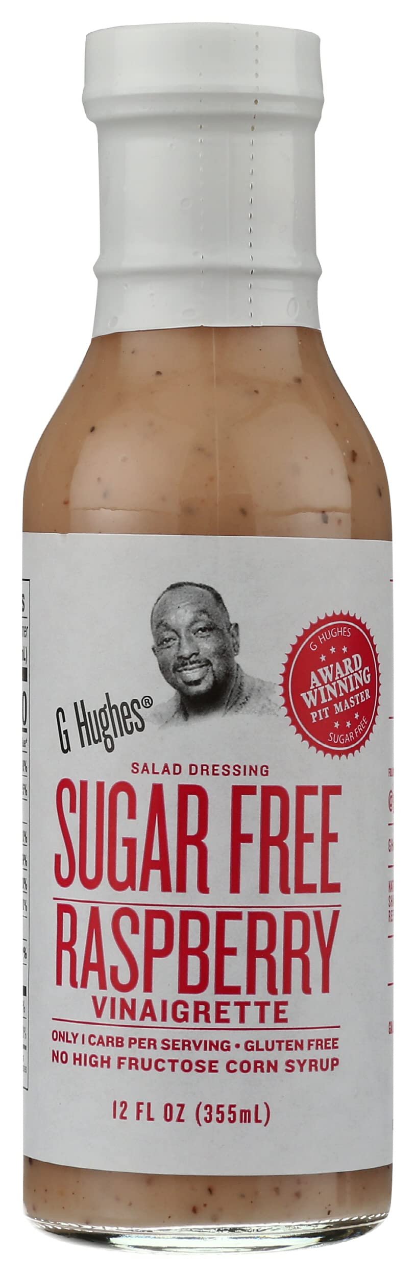 G Hughes Raspberry Vinaigrette Salad Dressing, Sugar Free, Gluten Free, 12 Fluid Ounces (Pack Of 6)