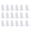 Healifty 18pcs Teeth Gauze Infant Finger Clean Oral Toothbrush Infant Mouth Cleaner Cotton Gauze Elastic Finger cot for 0-36 Months White view 1