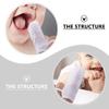 Healifty 18pcs Teeth Gauze Infant Finger Clean Oral Toothbrush Infant Mouth Cleaner Cotton Gauze Elastic Finger cot for 0-36 Months White view 2