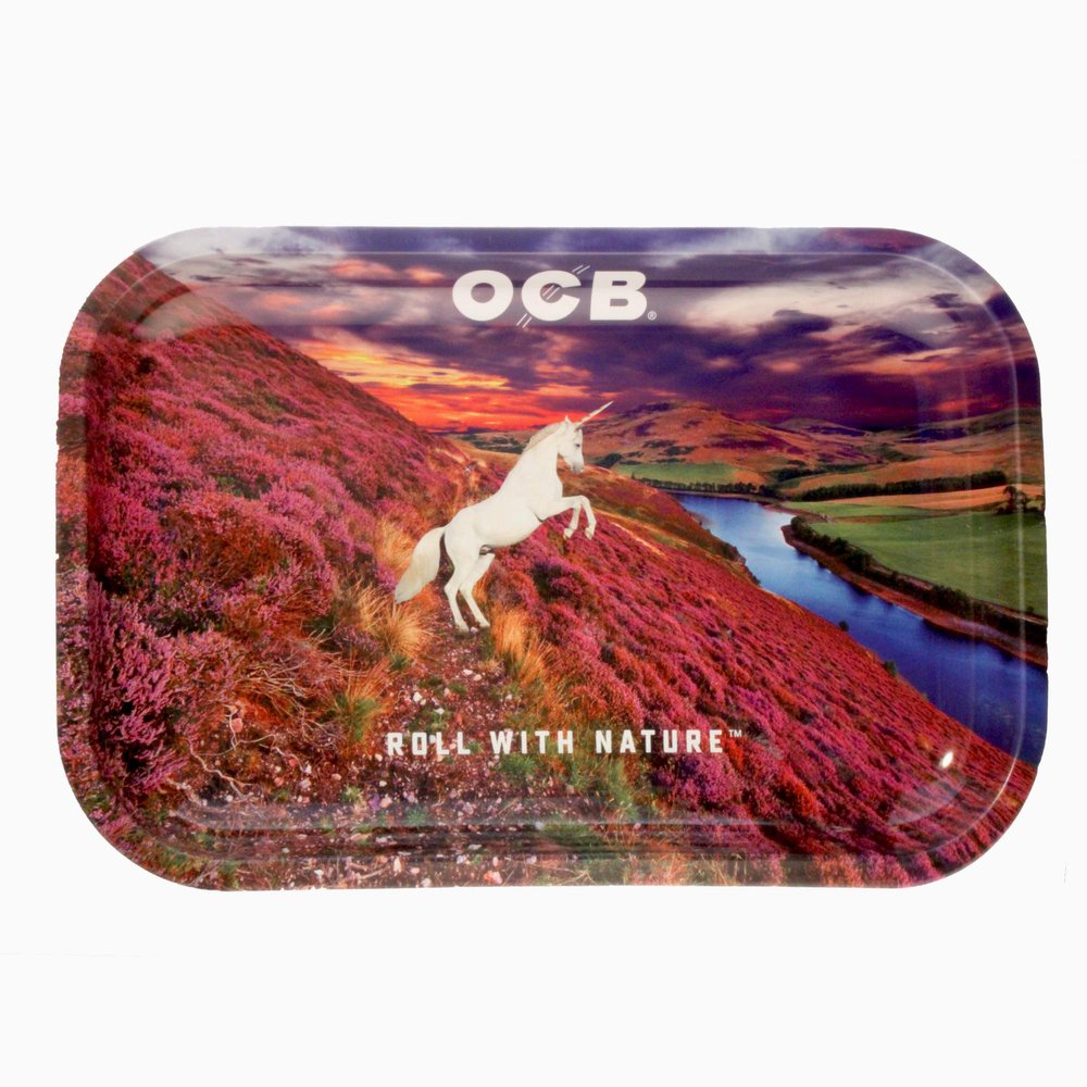 OCB Premium Rolling Tray Unicorn Medium 11 x 7.5