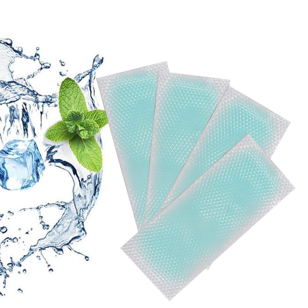 20 Sheets Fever Cooling Gel Patches, Forehead Strips for Relieve Headache, Toothache Pain, Drowsiness, Fatigue, Refreshing, Sunstroke