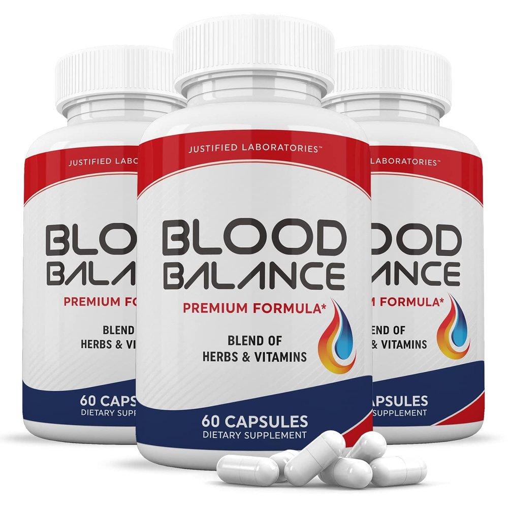 (3 Pack) Blood Balance Advanced Formula 688MG Supplement Pills 180 Capsules