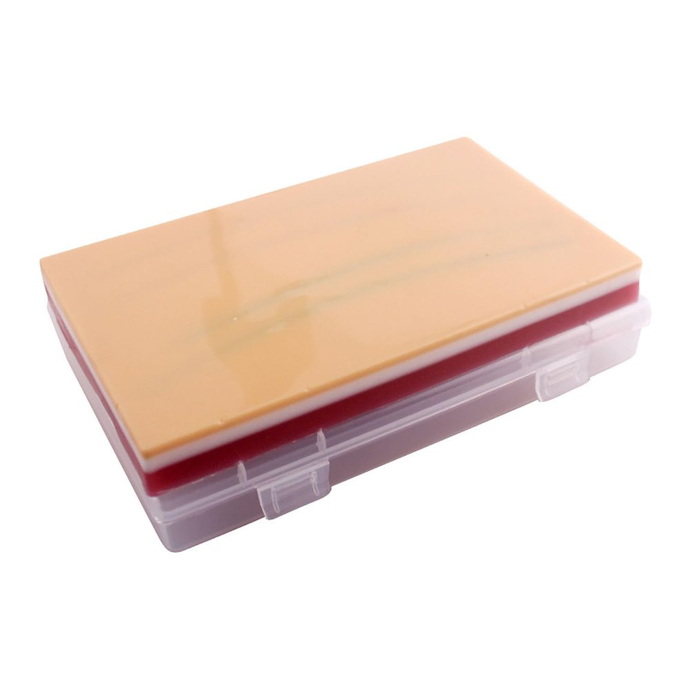 Venipuncture IV Injection Training Pad Model with 4 Veins Imbedded and 3 Skin Layers for Medical Students Doctors Nurses Practice